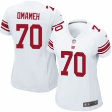 Women's Nike New York Giants #70 Patrick Omameh Game White NFL Jersey