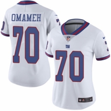 Women's Nike New York Giants #70 Patrick Omameh Limited White Rush Vapor Untouchable NFL Jersey
