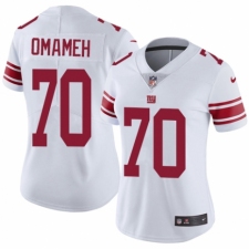 Women's Nike New York Giants #70 Patrick Omameh White Vapor Untouchable Elite Player NFL Jersey