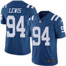 Men's Nike Indianapolis Colts #94 Tyquan Lewis Elite Royal Blue Rush Vapor Untouchable NFL Jersey