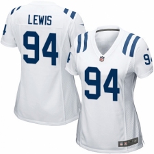 Women's Nike Indianapolis Colts #94 Tyquan Lewis Game White NFL Jersey
