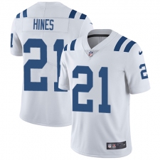 Men's Nike Indianapolis Colts #21 Nyheim Hines White Vapor Untouchable Limited Player NFL Jersey