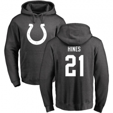 NFL Nike Indianapolis Colts #21 Nyheim Hines Ash One Color Pullover Hoodie