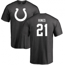 NFL Nike Indianapolis Colts #21 Nyheim Hines Ash One Color T-Shirt