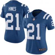 Women's Nike Indianapolis Colts #21 Nyheim Hines Royal Blue Team Color Vapor Untouchable Limited Player NFL Jersey