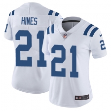 Women's Nike Indianapolis Colts #21 Nyheim Hines White Vapor Untouchable Limited Player NFL Jersey