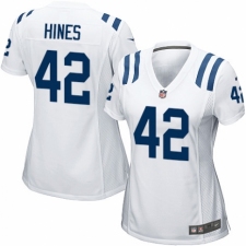 Women's Nike Indianapolis Colts #42 Nyheim Hines Game White NFL Jersey