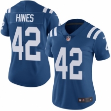 Women's Nike Indianapolis Colts #42 Nyheim Hines Royal Blue Team Color Vapor Untouchable Limited Player NFL Jersey