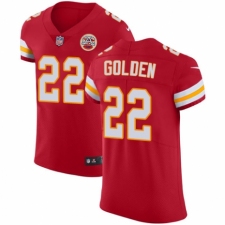 Men's Nike Kansas City Chiefs #22 Robert Golden Red Team Color Vapor Untouchable Elite Player NFL Jersey