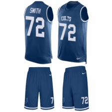 Men's Nike Indianapolis Colts #72 Braden Smith Limited Royal Blue Tank Top Suit NFL Jersey