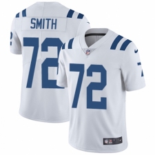 Men's Nike Indianapolis Colts #72 Braden Smith White Vapor Untouchable Limited Player NFL Jersey