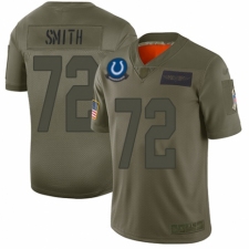 Women's Indianapolis Colts #72 Braden Smith Limited Camo 2019 Salute to Service Football Jersey