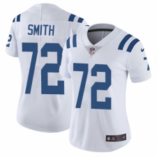 Women's Nike Indianapolis Colts #72 Braden Smith White Vapor Untouchable Limited Player NFL Jersey