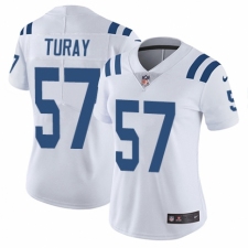Women's Nike Indianapolis Colts #57 Kemoko Turay White Vapor Untouchable Limited Player NFL Jersey