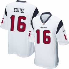 Men's Nike Houston Texans #16 Keke Coutee Game White NFL Jersey