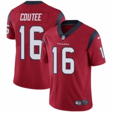 Men's Nike Houston Texans #16 Keke Coutee Red Alternate Vapor Untouchable Limited Player NFL Jersey