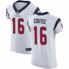 Men's Nike Houston Texans #16 Keke Coutee White Vapor Untouchable Elite Player NFL Jersey
