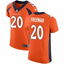 Men's Nike Denver Broncos #20 Royce Freeman Orange Team Color Vapor Untouchable Elite Player NFL Jersey