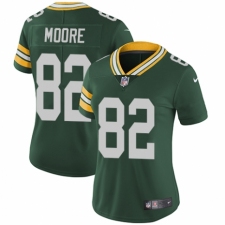 Women's Nike Green Bay Packers #82 J'Mon Moore Green Team Color Vapor Untouchable Elite Player NFL Jersey
