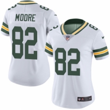 Women's Nike Green Bay Packers #82 J'Mon Moore White Vapor Untouchable Limited Player NFL Jersey