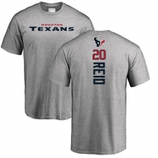 NFL Nike Houston Texans #20 Justin Reid Ash Backer T-Shirt