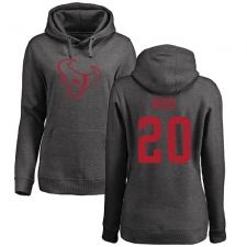 NFL Women's Nike Houston Texans #20 Justin Reid Ash One Color Pullover Hoodie