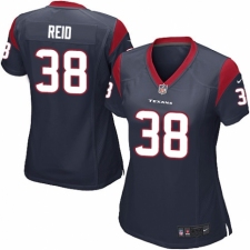Women's Nike Houston Texans #38 Justin Reid Game Navy Blue Team Color NFL Jersey
