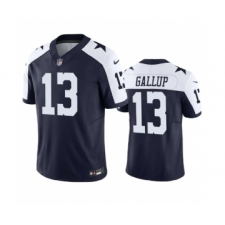 Men's Nike Dallas Cowboys #13 Michael Gallup Navy 2023 F.U.S.E. Vapor Limited Stitched Football Jersey