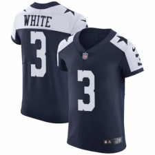 Men's Nike Dallas Cowboys #3 Mike White Navy Blue Alternate Vapor Untouchable Elite Player NFL Jersey