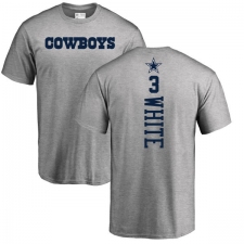 NFL Nike Dallas Cowboys #3 Mike White Ash Backer T-Shirt