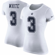 NFL Women's Nike Dallas Cowboys #3 Mike White Rush Pride Name & Number T-Shirt