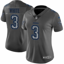 Women's Nike Dallas Cowboys #3 Mike White Gray Static Vapor Untouchable Limited NFL Jersey