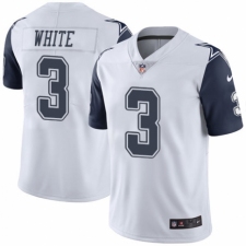 Youth Nike Dallas Cowboys #3 Mike White Limited White Rush Vapor Untouchable NFL Jersey