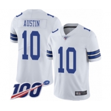 Men's Dallas Cowboys #10 Tavon Austin White Vapor Untouchable Limited Player 100th Season Football Jersey