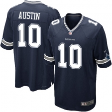 Men's Nike Dallas Cowboys #10 Tavon Austin Game Navy Blue Team Color NFL Jersey
