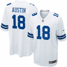 Men's Nike Dallas Cowboys #18 Tavon Austin Game White NFL Jersey