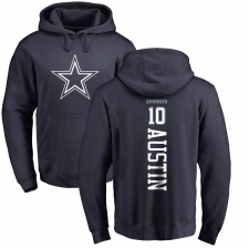 NFL Nike Dallas Cowboys #10 Tavon Austin Navy Blue Backer Pullover Hoodie