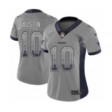 Women's Nike Dallas Cowboys #10 Tavon Austin Limited Gray Rush Drift Fashion NFL Jersey
