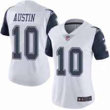 Women's Nike Dallas Cowboys #10 Tavon Austin Limited White Rush Vapor Untouchable NFL Jersey