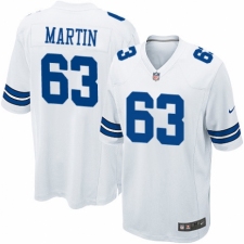 Men's Nike Dallas Cowboys #63 Marcus Martin Game White NFL Jersey