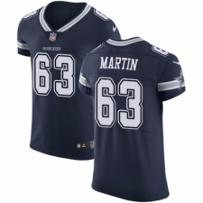Men's Nike Dallas Cowboys #63 Marcus Martin Navy Blue Team Color Vapor Untouchable Elite Player NFL Jersey