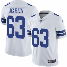 Men's Nike Dallas Cowboys #63 Marcus Martin White Vapor Untouchable Limited Player NFL Jersey