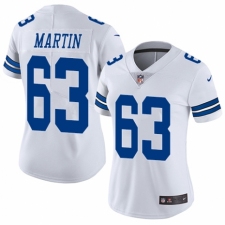 Women's Nike Dallas Cowboys #63 Marcus Martin White Vapor Untouchable Elite Player NFL Jersey