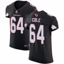 Men's Nike Arizona Cardinals #64 Mason Cole Black Alternate Vapor Untouchable Elite Player NFL Jersey