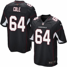Men's Nike Arizona Cardinals #64 Mason Cole Game Black Alternate NFL Jersey