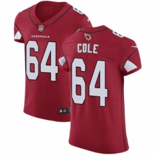 Men's Nike Arizona Cardinals #64 Mason Cole Red Team Color Vapor Untouchable Elite Player NFL Jersey
