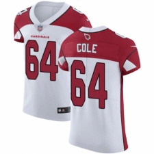 Men's Nike Arizona Cardinals #64 Mason Cole White Vapor Untouchable Elite Player NFL Jersey
