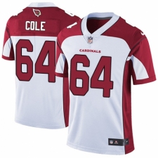 Men's Nike Arizona Cardinals #64 Mason Cole White Vapor Untouchable Limited Player NFL Jersey