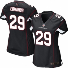 Women's Nike Arizona Cardinals #29 Chase Edmonds Game Black Alternate NFL Jersey