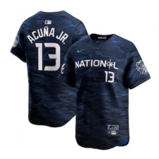 Men's National League #13 Ronald Acuña Jr. Nike Royal 2023 MLB All-Star Game Limited Player Jersey